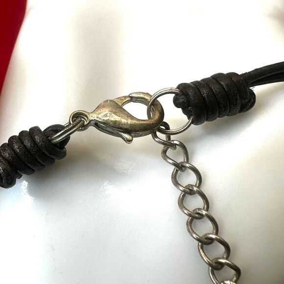 Nakamol brown  and cream pearl multi strand long chain necklace - Picture 15 of 15